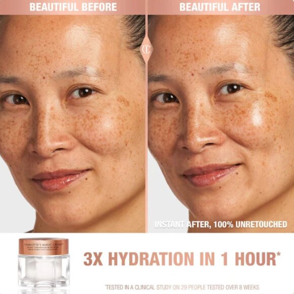 Charlotte Tilbury Magic Cream Anti-Aging Moisturizer with Hyaluronic Acid | NEW - Picture 4 of 4